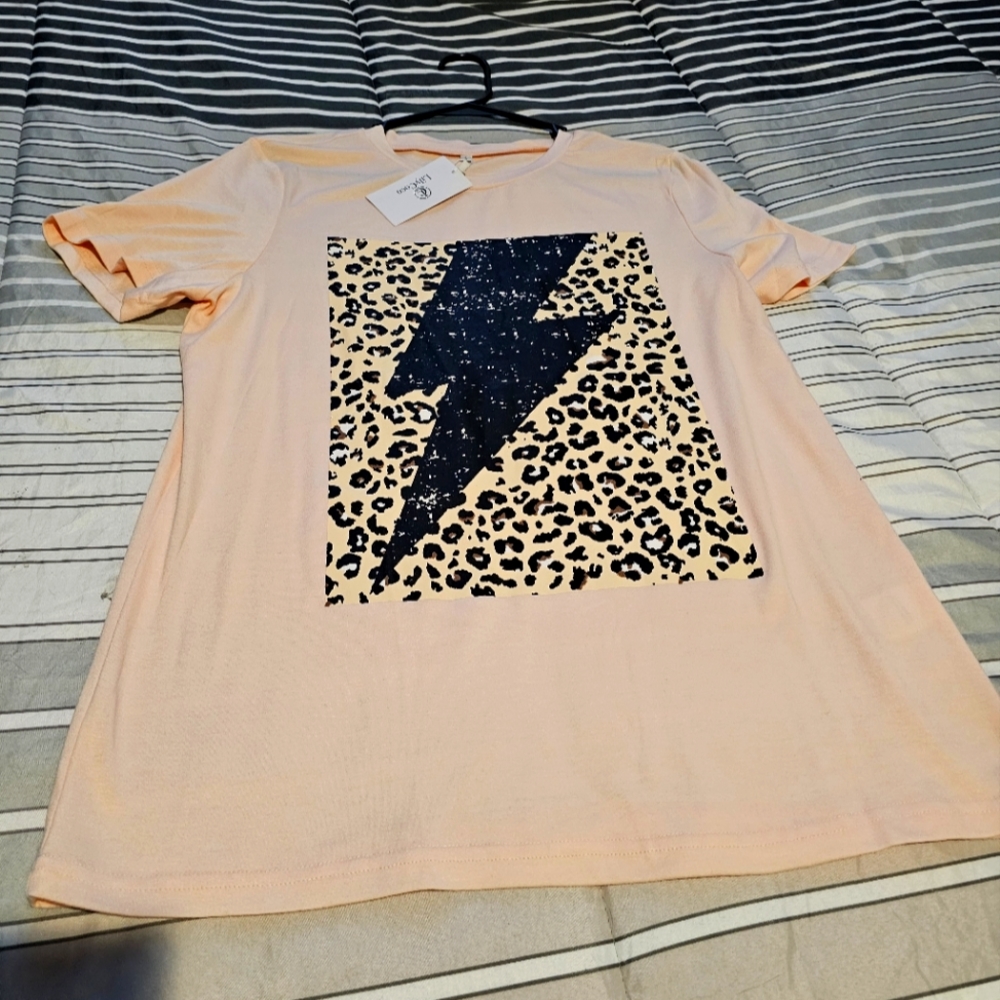 Womens Pink Graphic Top